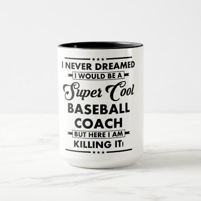 Caneca Funny Occupation/Profession Super Baseball Coach (Centro)