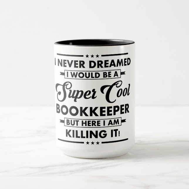 Caneca Funny Occupation/Profession Super Book Keeper (Centro)