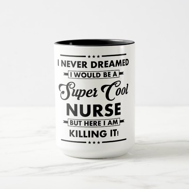 Caneca Funny Occupation/Profession Super Cool Nurse (Centro)