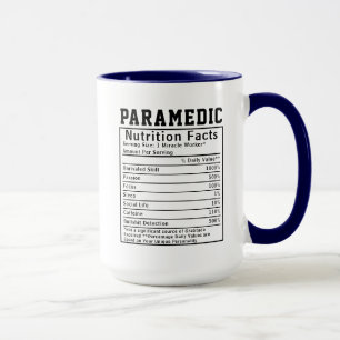Caneca Funny Paramedic Nutrição Fala Emergência