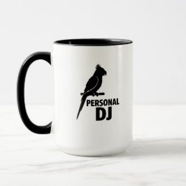 Caneca Funny Parrot Personal DJ Mug for Parrot Owners