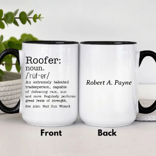 Caneca Funny Personalizado Encanador de Telhados