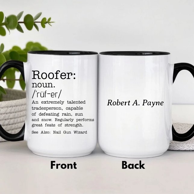 Caneca Funny Personalizado Encanador de Telhados (Criador carregado)