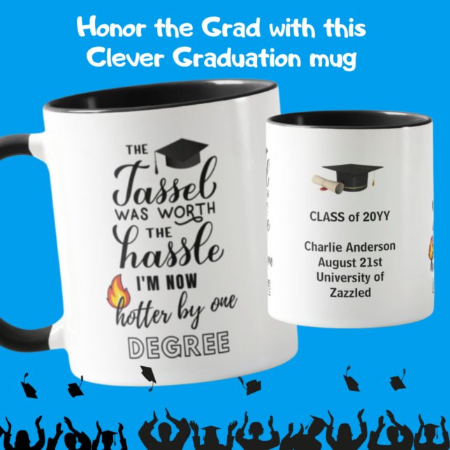 Caneca FUNNY Personalized Graduation Graduate Quote Gift (Criador carregado)