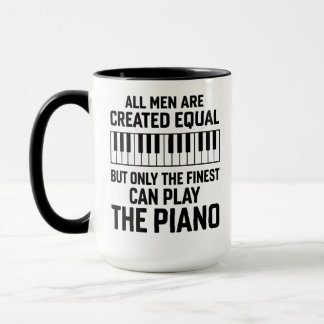 Caneca Funny Piano Player Finest Men Music Teacher Mug