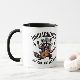 Caneca Funny Rocking Racoon