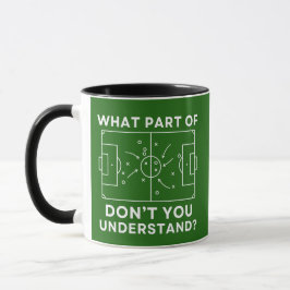 Caneca Funny Soccer Coach What Part Of Tactics Diagram