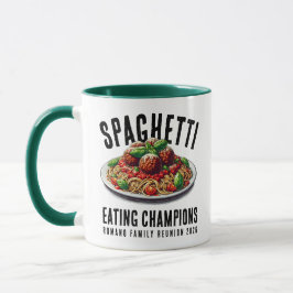 Caneca Funny Spaghetti Eating Champions Family Reunion