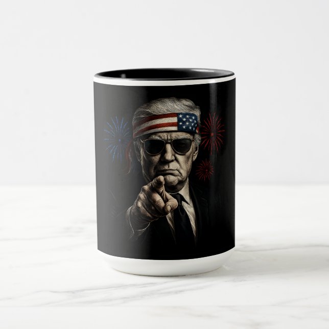 Caneca Funny Trump Golfo Dos EUA 2025 4 De Julho (Centro)