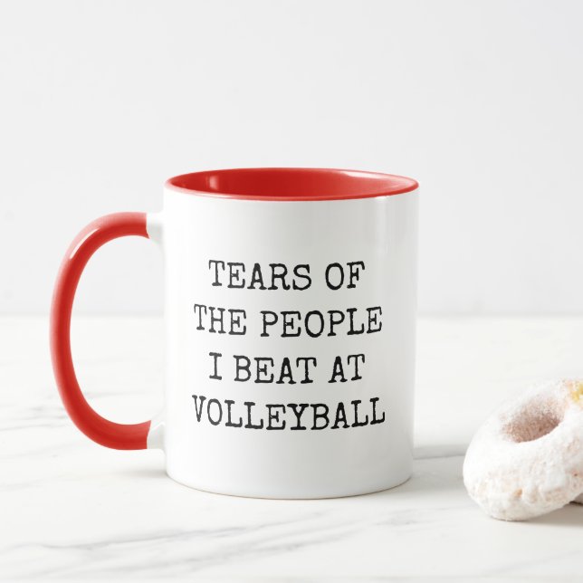 Caneca Funny Volleyball Player (Com Donut)