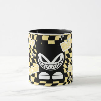 Caneca Funny Yellow Labubou-Inspired Mug | Cute Bold 