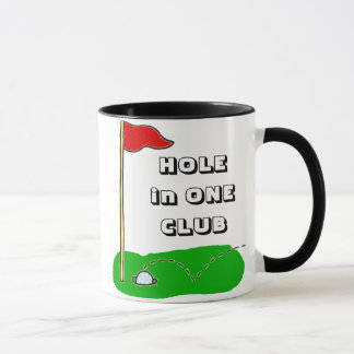 Caneca Furo do golfe em um costume do clube personalizado