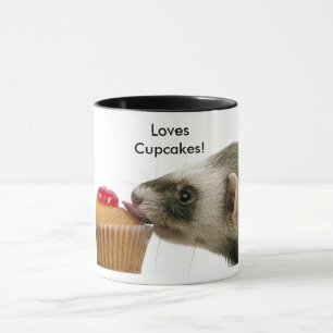 Caneca Furões Adoram Cupcakes Mug