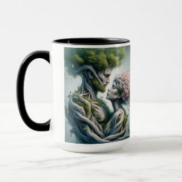 Caneca fusão homem e natureza