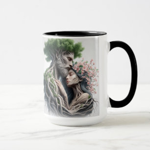 Caneca fusão homem e natureza