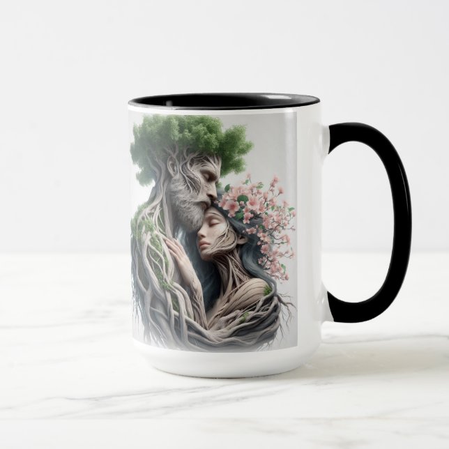 Caneca fusão homem e natureza (Direita)