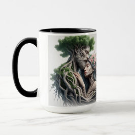 Caneca fusão homem e natureza