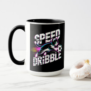 Caneca Futebol Americano com Gato Amante de Futebol & Vel