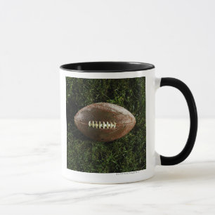 Caneca Futebol americano na grama, vista de cima de