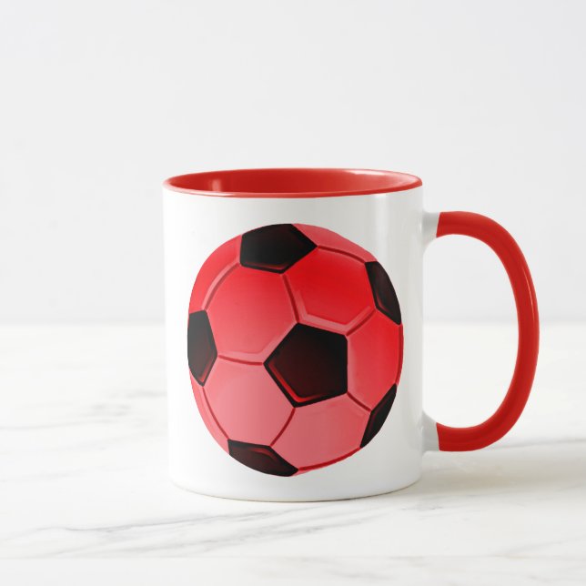 Caneca Futebol americano vermelho ou bola de futebol da a (Direita)