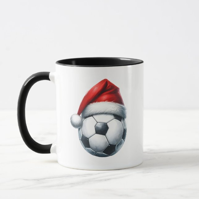 Caneca Futebol de Natal Ball Santa Hap Futebol (Esquerda)