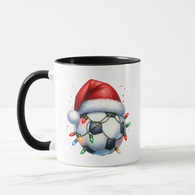 Caneca Futebol de Natal Ball Santa Hap Futebol (Esquerda)