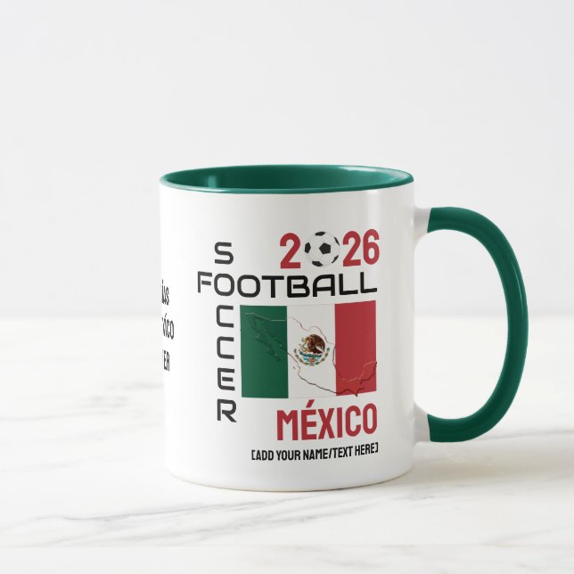 Caneca Futebol do MÉXICO 2026 A QUALQUER ANO (Direita)