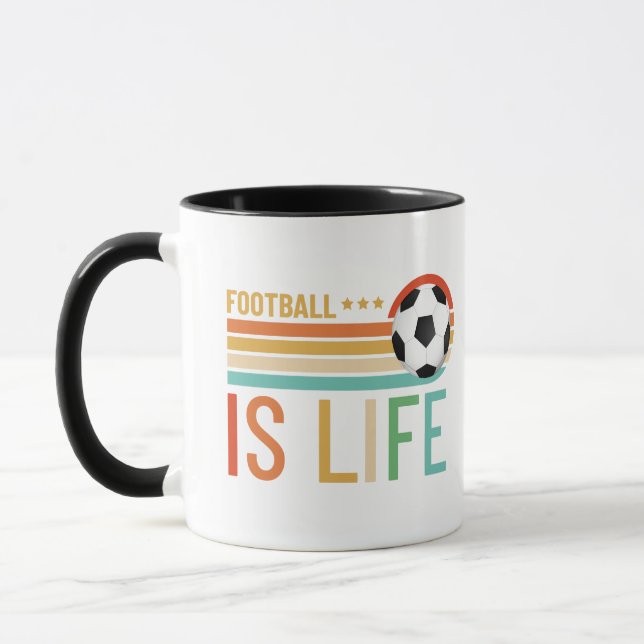Caneca Futebol Engraçado Cita Copas (Esquerda)