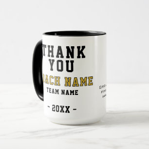Caneca Futebol Esportes Foto de Futebol Obrigado Treinado