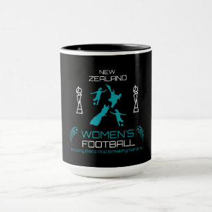Caneca Futebol feminino da Nova Zelândia
