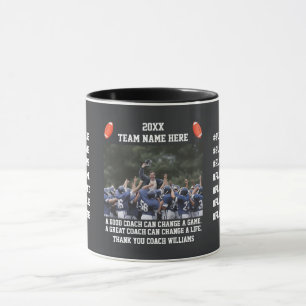 Caneca Futebol Obrigado Treinador Da Equipe de Jogadores