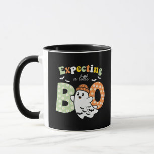 Caneca Futura Mamãe Grávida Little Boo Divertido Hallowee
