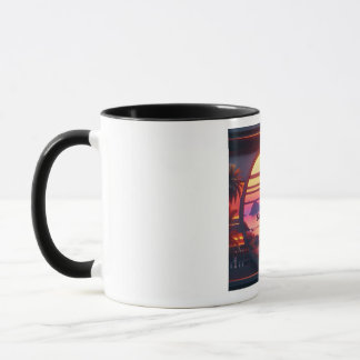 Caneca futurista da South Coast Live Radio