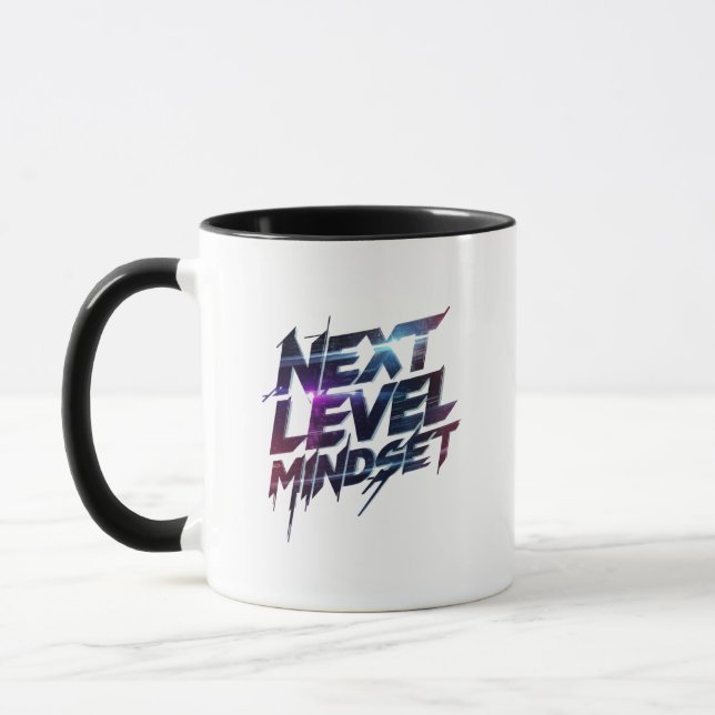Caneca Futuristic Glitch Typography for Success (Esquerda)