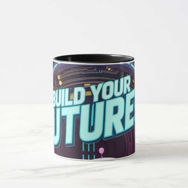 Caneca Futuristic Robot and Astronaut Children (Centro)