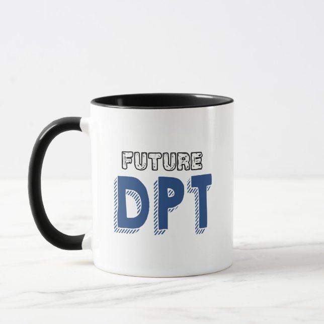 Caneca Futuro DPT - Engraçado Doutor em Terapia Física (Esquerda)