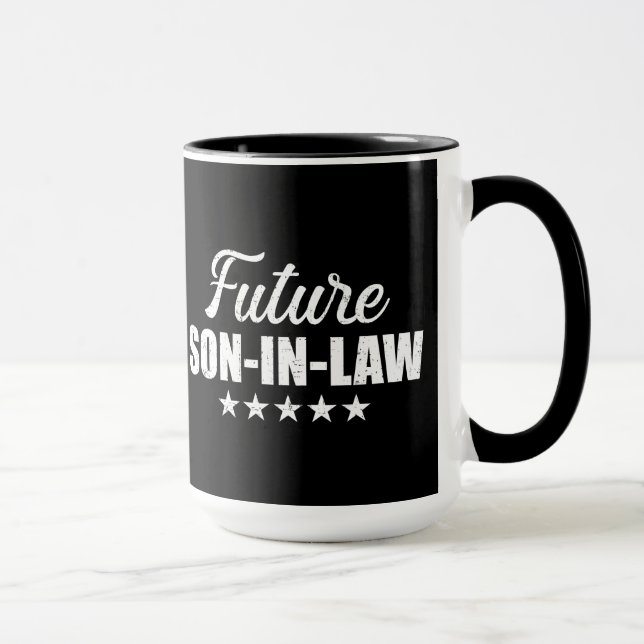 Caneca Futuro genro para casamento e noivado (Direita)