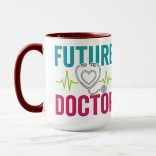 Caneca Futuro Médico   Cute Medical para o Dia do Médico