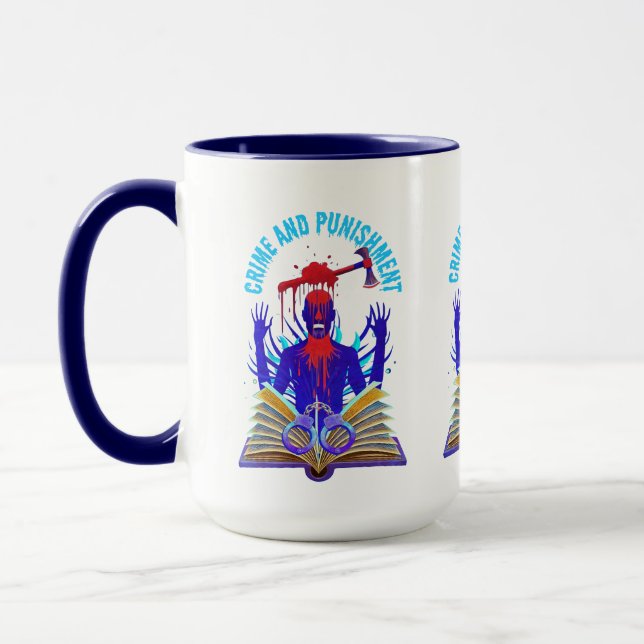 Caneca Fyodor Dostoevsky, Citação do Crime e da Pena (Esquerda)