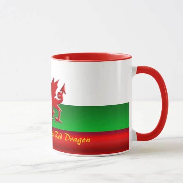 Caneca Gales - Lar do Dragão Vermelho, efeito metálico (Direita)