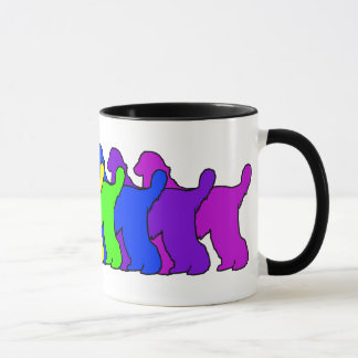 Caneca Galgo afegão do arco-íris