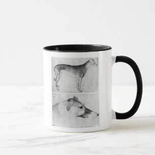 Caneca Galgo e cabeça de um galgo
