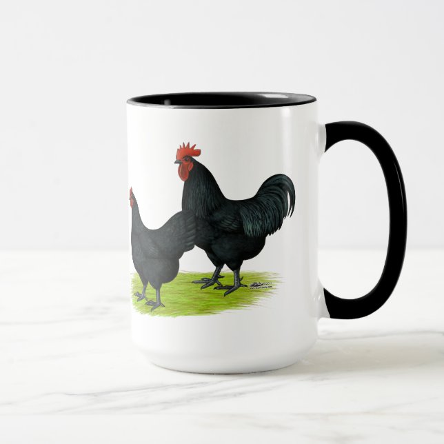 Caneca Galinhas pretas de Australorp (Direita)