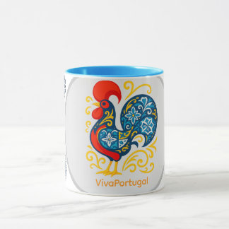 Caneca Galo de Barcelos Mug – Portuguese Rooster Azulejo 