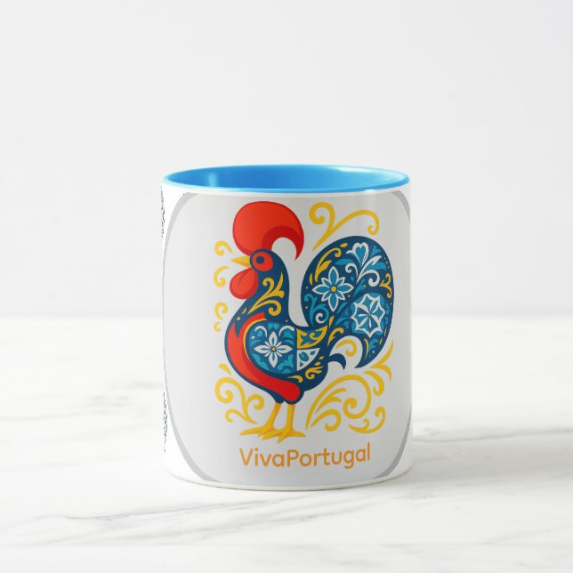 Caneca Galo de Barcelos Mug – Portuguese Rooster Azulejo  (Centro)