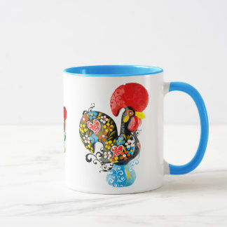 Caneca Galo famoso de Barcelos Nr 06 - edição floral