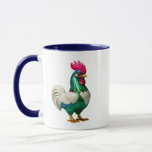 Caneca Galo Pássaro Vintage