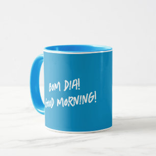Caneca Galo Português Bom dia - Bom dia citação