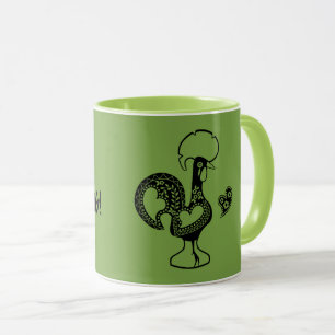 Caneca Galo Português Bom dia - Citação de Bom dia