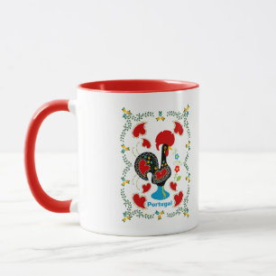 Caneca Galo Tradicional de Portugal em preto